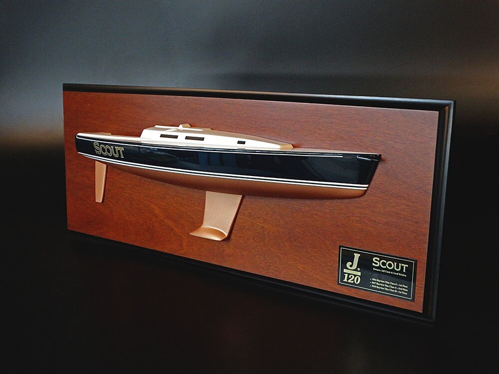 Custom Half Models - JBoats - J120 Half hull with cabin and cockpit but No detail - Abordage
