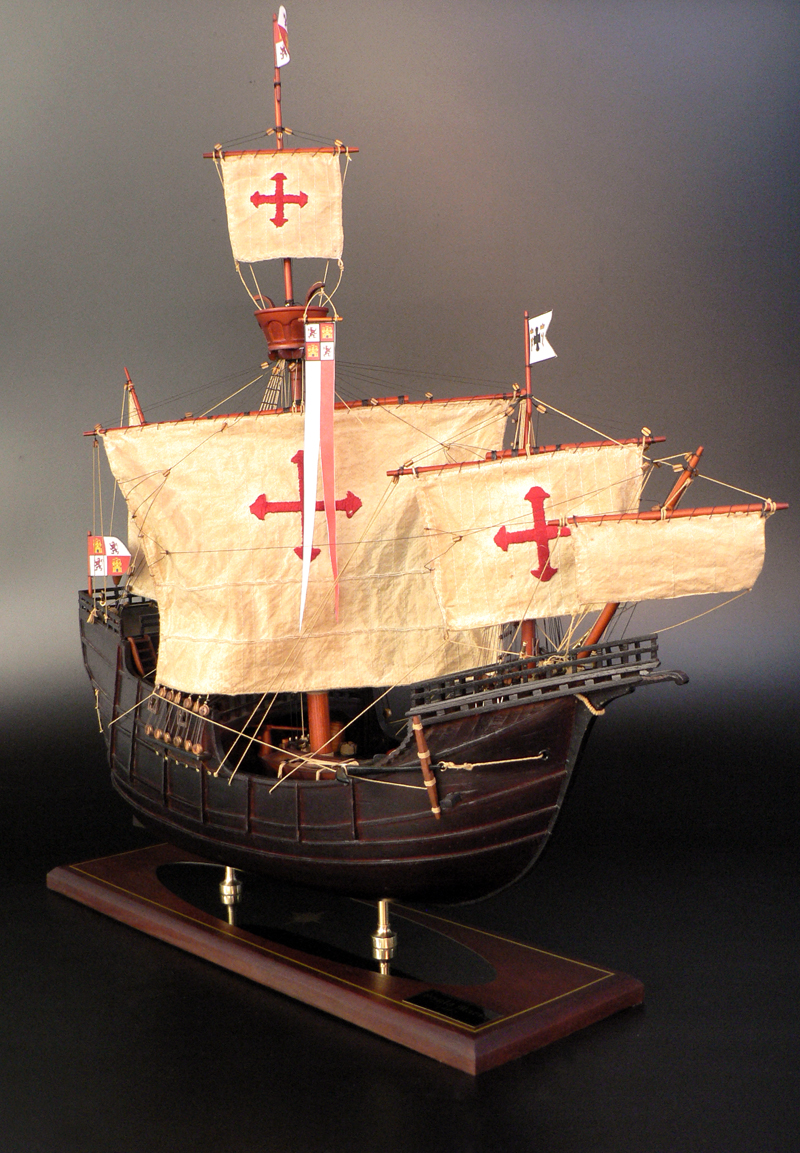 Historic Ships - - Santa Maria 1492 ship Model - Abordage