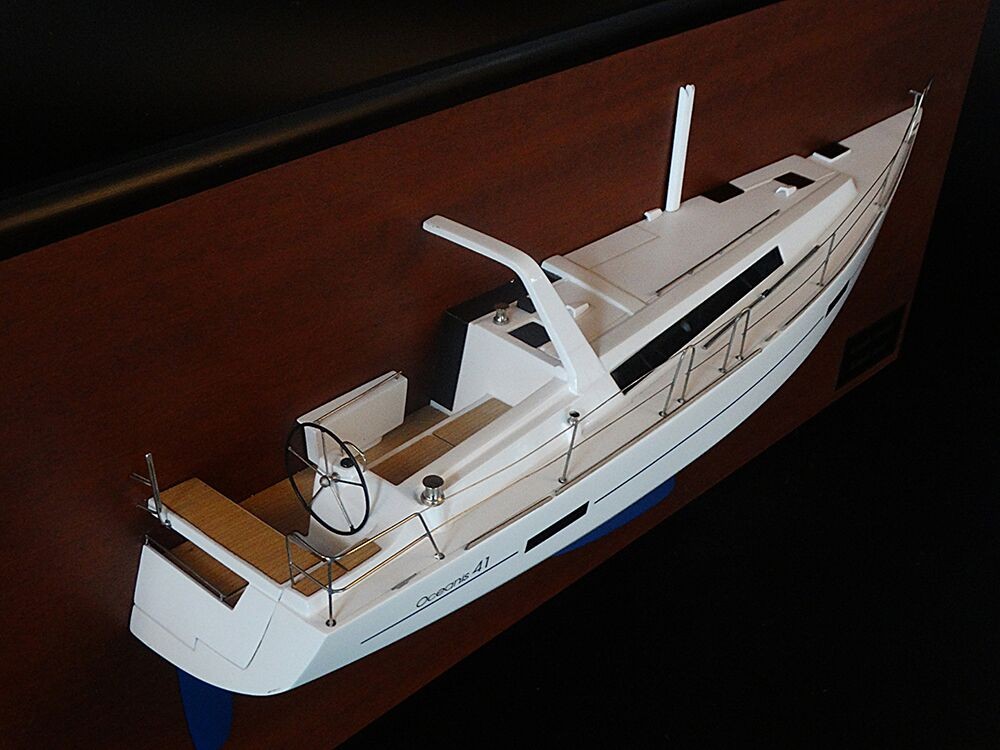 Custom Half Models - Beneteau - Beneteau Oceanis 41 custom half model with deck details - Abordage