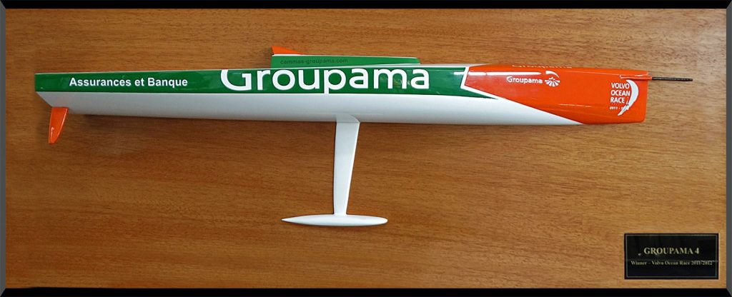 Custom Half Models - - Volvo Ocean Race VOR, edition 2011-2012, Groupama 4, Volvo Open 70, half hull - Abordage