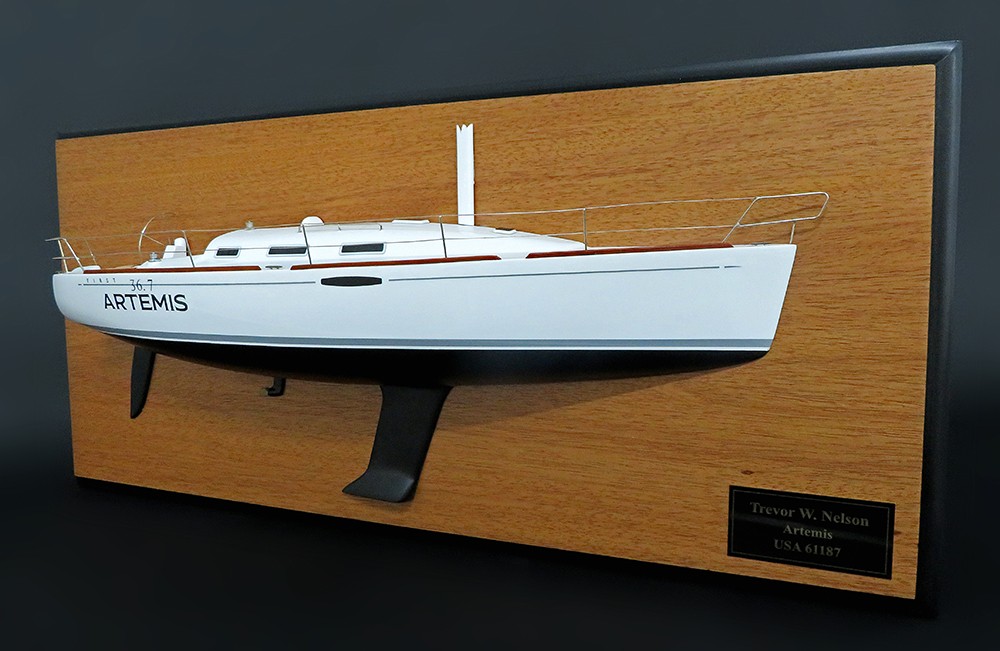 Custom Half Models - Beneteau - Beneteau First 36.7 half model with deck details - Abordage