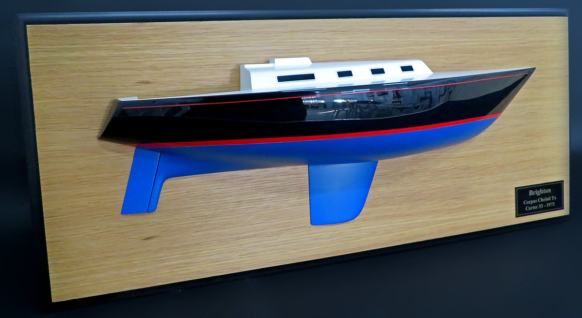 Custom Half Models - - Carter 33 half model with cabin and cockpit only - Abordage