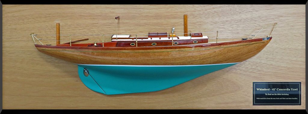 Custom Half Models - - Concordia Yawl 41 custom half model with deck details - Abordage