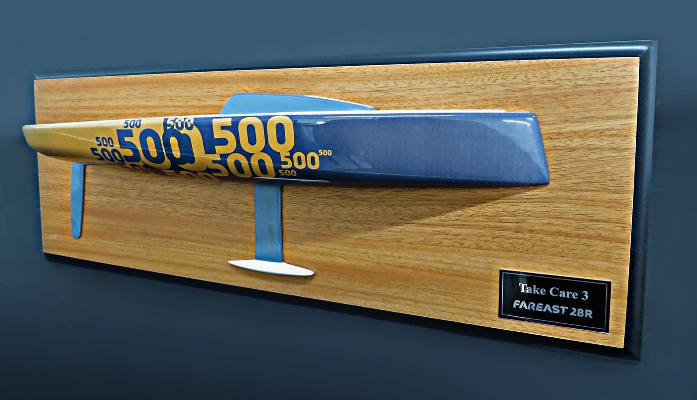 Custom Half Models - Far East Boats - FAREAST 28R - Take Care 3 - half model with cabin and cockpit only - Abordage