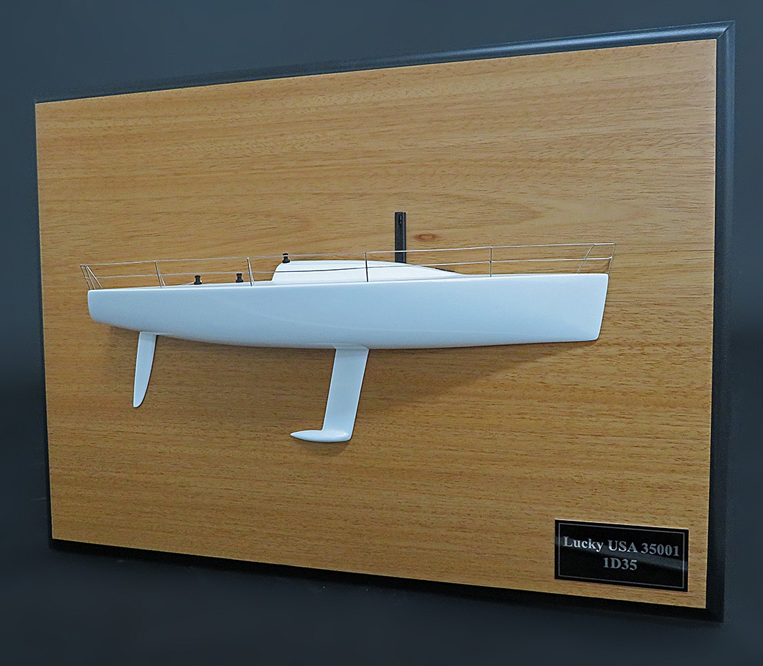 Custom Half Models - - One Design 35 custom half model with deck details - Abordage