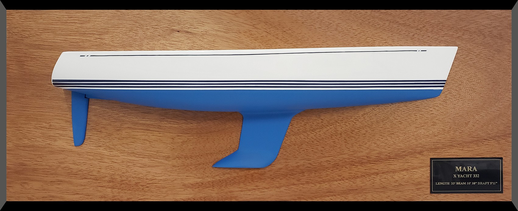 Custom Half Models - X-Yachts - X Yachts X-332 flush deck half hull - Abordage