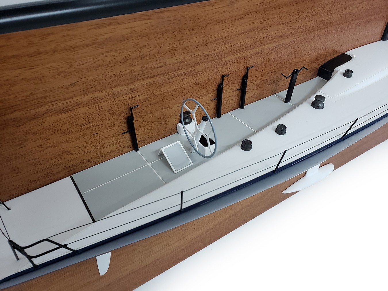 Custom Half Models - Reichel-Pugh - Reichel-Pugh Yacht Design, Windquest 86 half model with deck details - Abordage