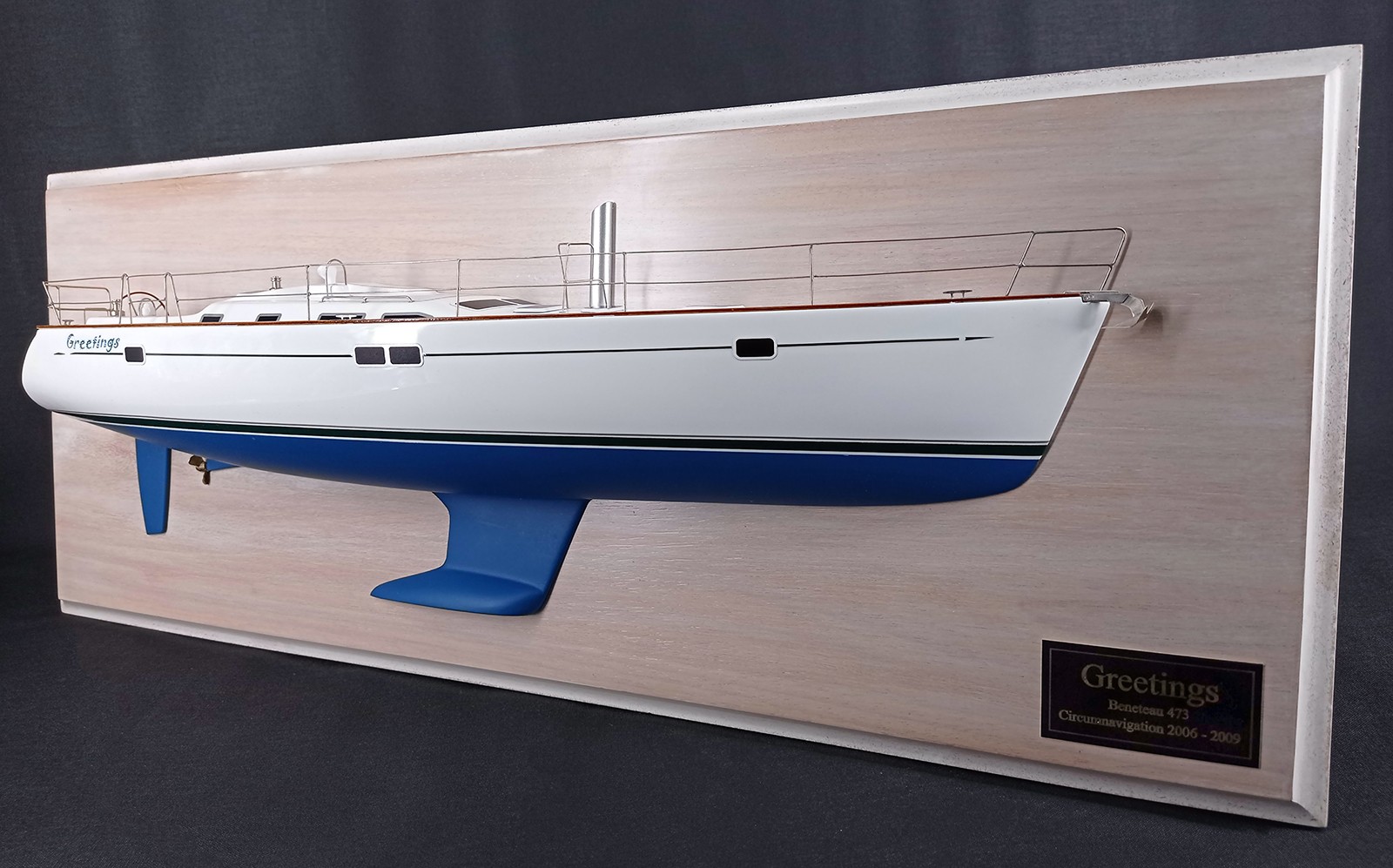 Custom Half Models - Beneteau - Beneteau 473 custom half model with deck details - Abordage