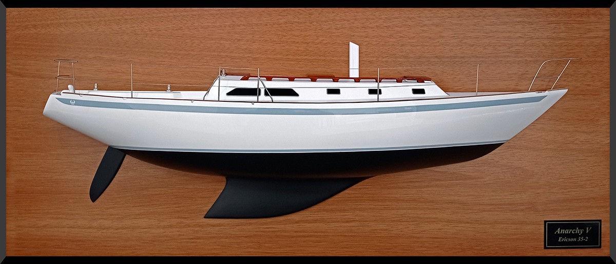 Custom Half Models - Ericson Yachts - Ericson 35 MKII custom half model with deck details - Abordage
