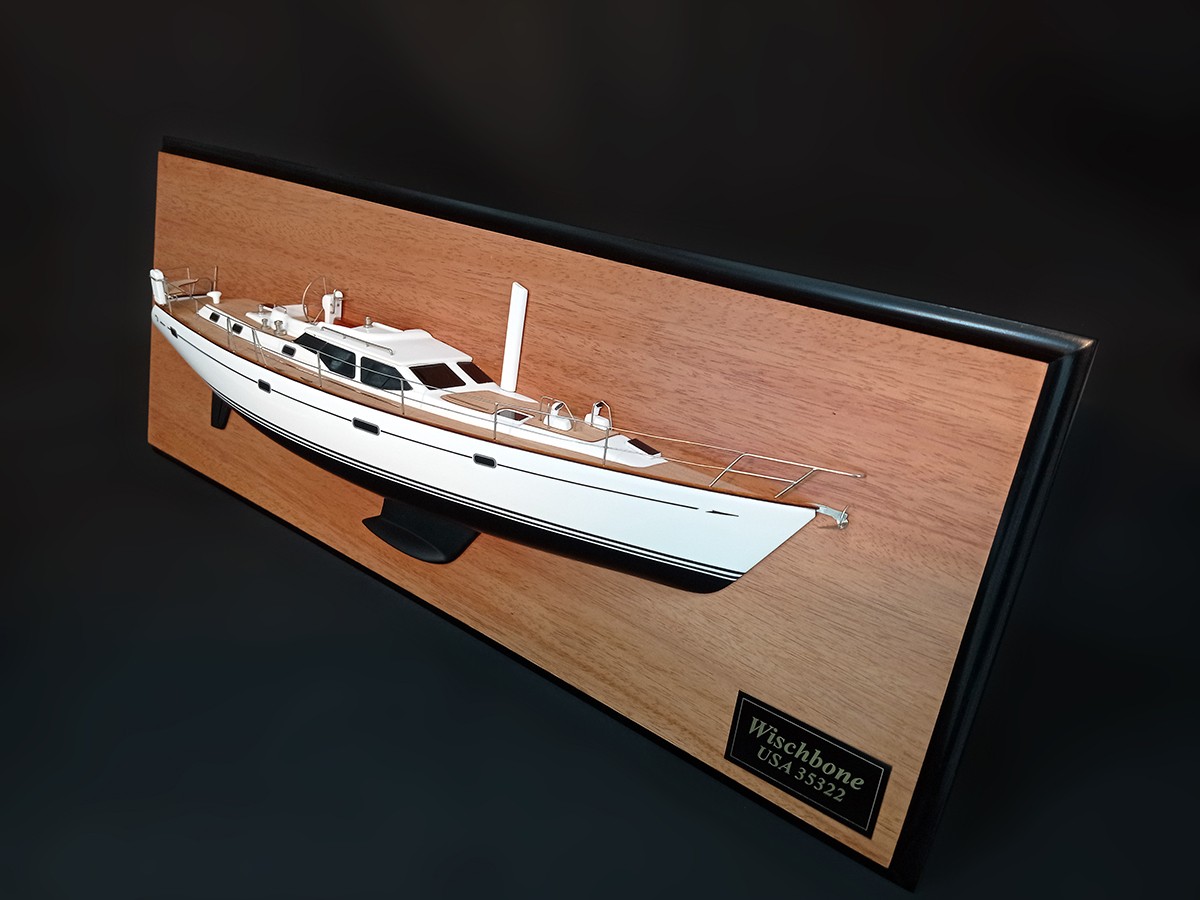 Custom Half Models - Oyster Yachts - Oyster 53 Half model with deck details - Abordage