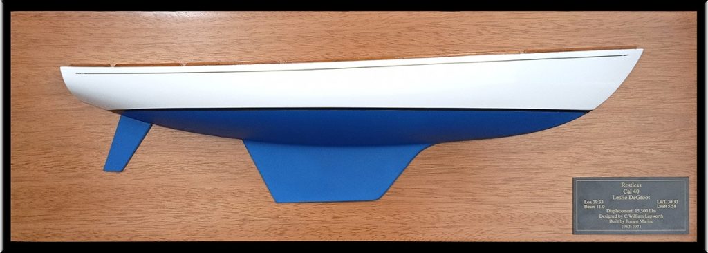 Custom Half Models - Cal Yachts - Cal 40 flush deck custom half hull - Abordage