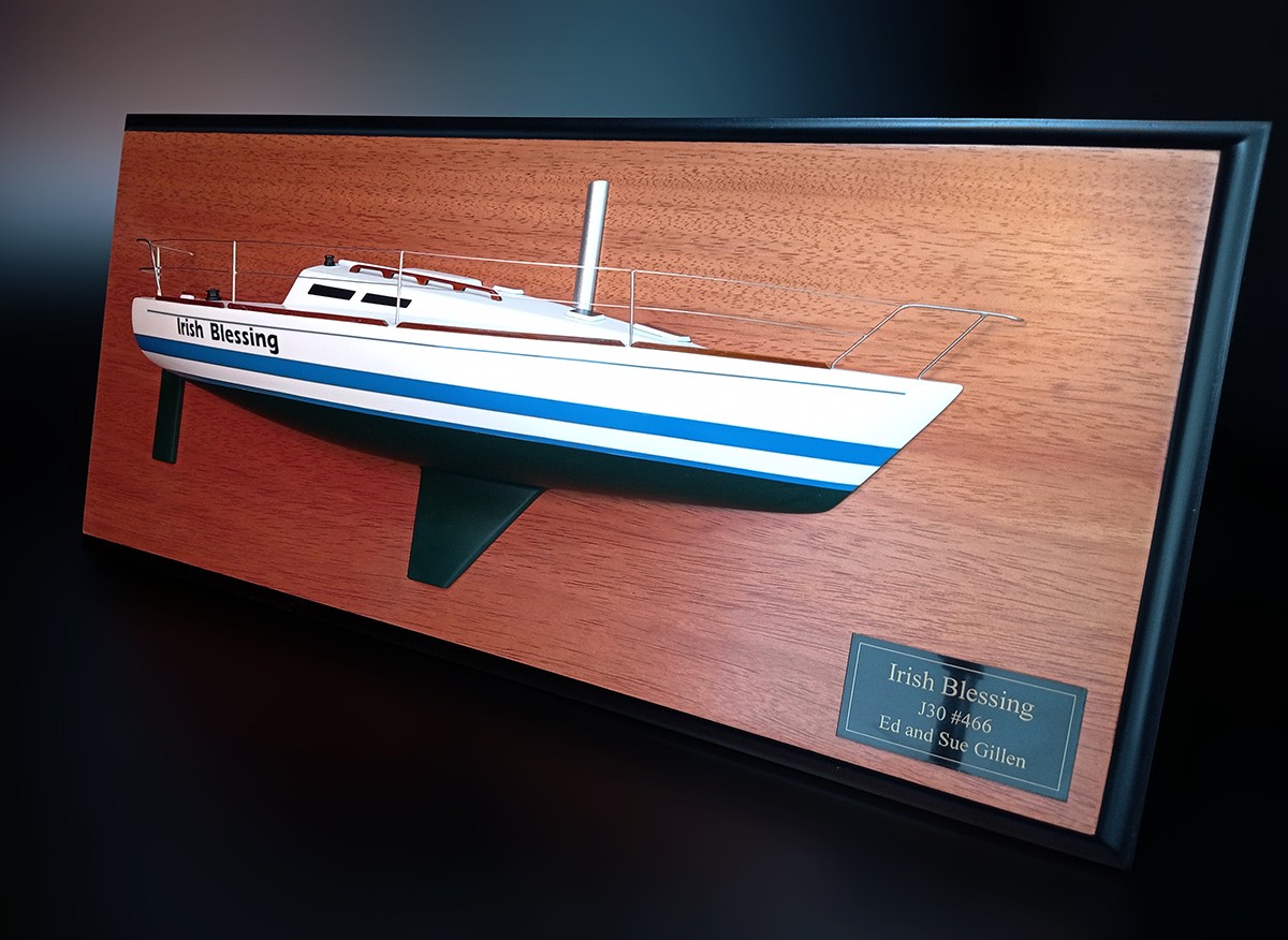 Custom Half Models - JBoats - J 30 J/Boats half model with deck details - Abordage