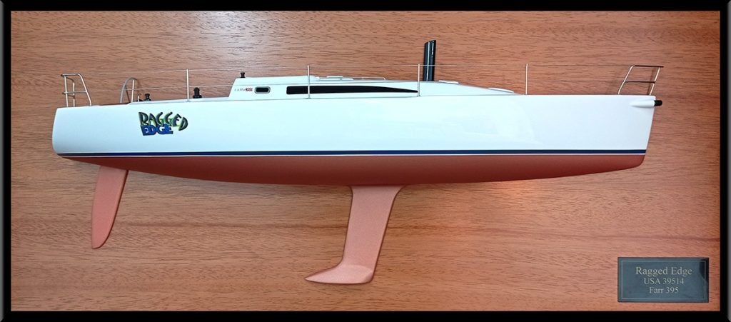 Custom Half Models - Farr - Farr 395 custom half model with deck details - Abordage
