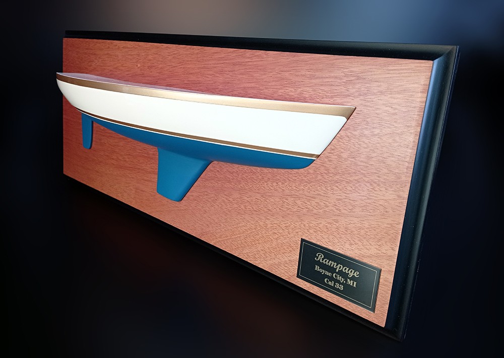 Custom Half Models - Cal Yachts - Cal 33 half hull - Abordage