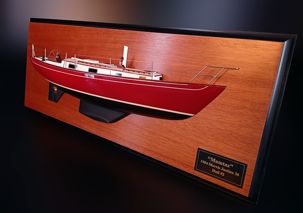 Custom Half Models - Morris Yachts - Morris Justine 36 custom half model with deck details - Abordage