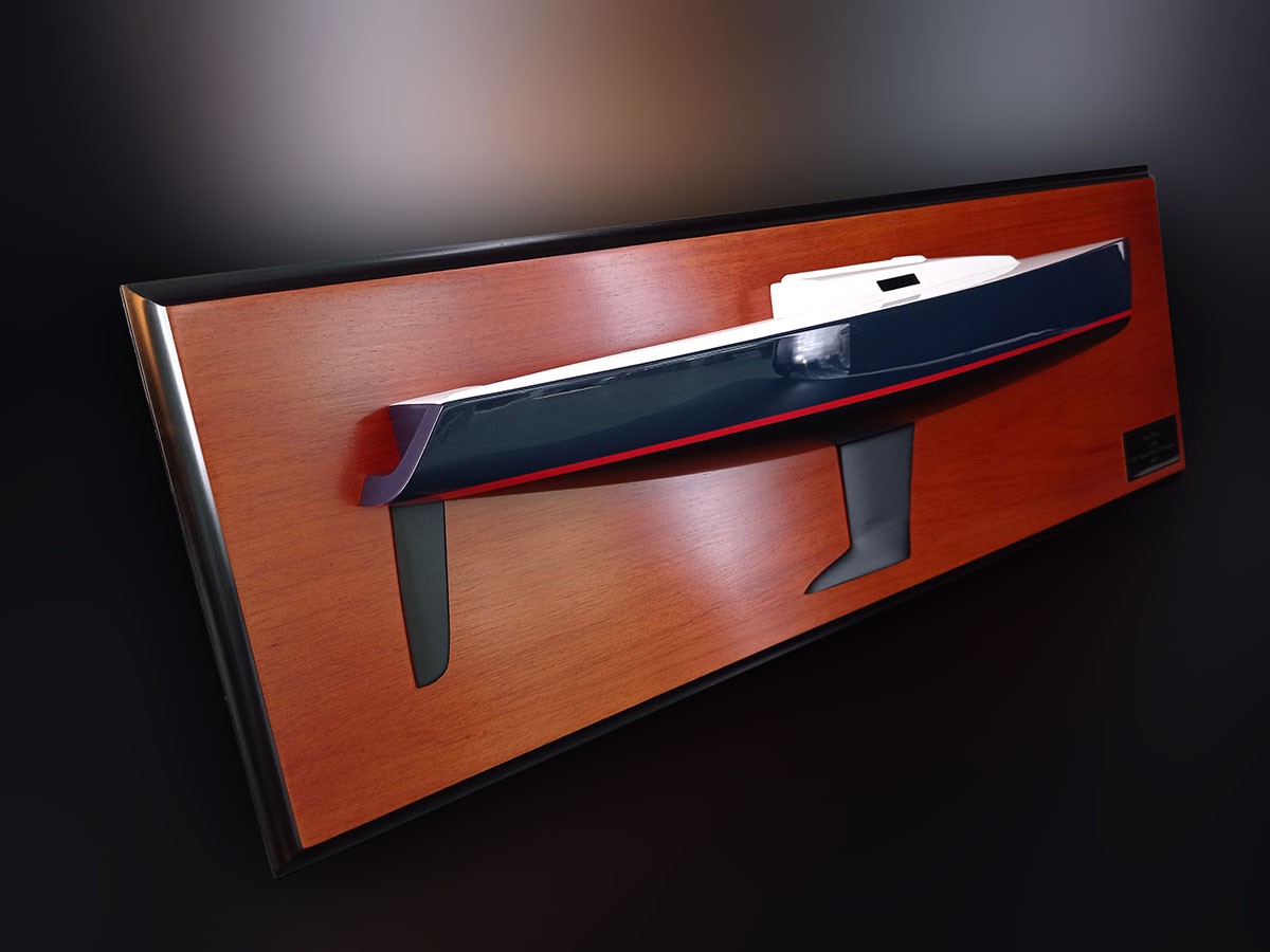 Custom Half Models - JBoats - J 100 JBoats half model with cabin and cockpit only - Abordage