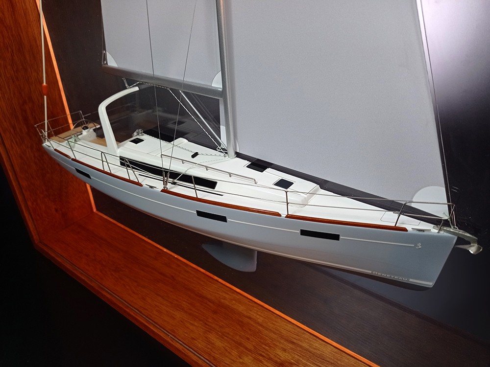 Custom Half Models - Beneteau - Beneteau Oceanis 41 Framed Half Model - Abordage
