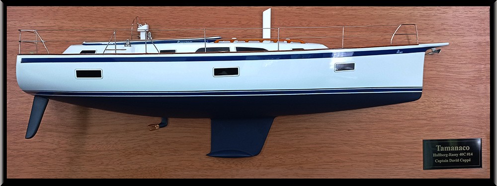 Custom Half Models - Hallberg-Rassy - Hallberg Rassy 40C Half Model with deck details - Abordage