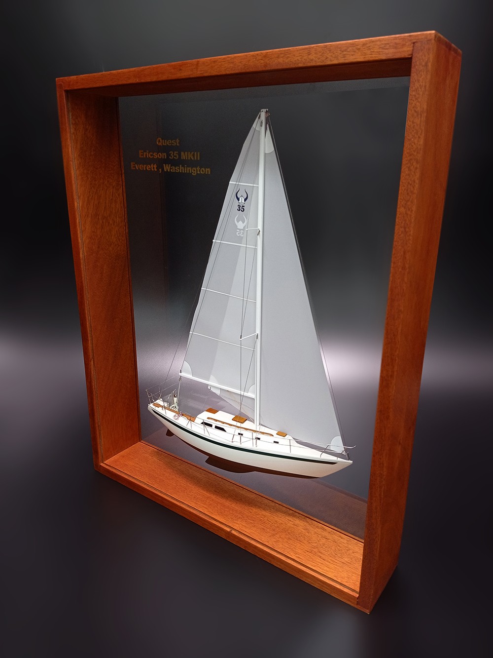Custom Half Models - Ericson Yachts - Ericson 35 MKII Framed Half Model - Abordage
