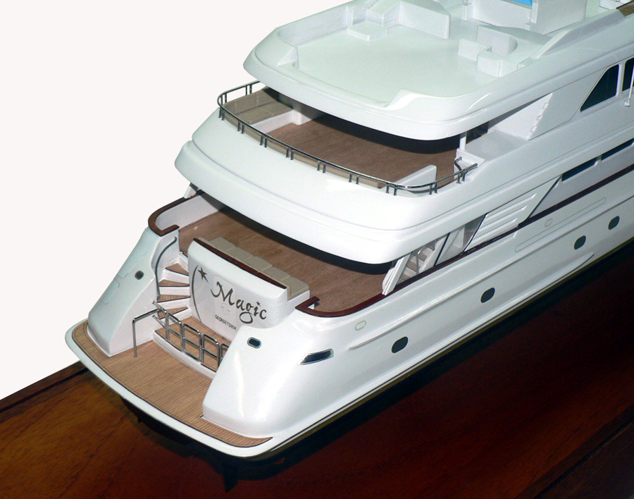 Custom Models - Trinity Yachts - Trinity Yachts Hull No. T-004 "Magic" Tri-Deck Victoria Lane Legend Series Motor Yacht. 150' -