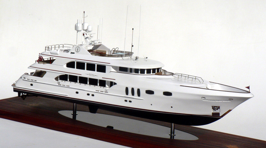 Custom Models - Trinity Yachts - Trinity Yachts Hull No. T-026 "Vita" Tri-Deck Motor Yacht. 150' - Abordage
