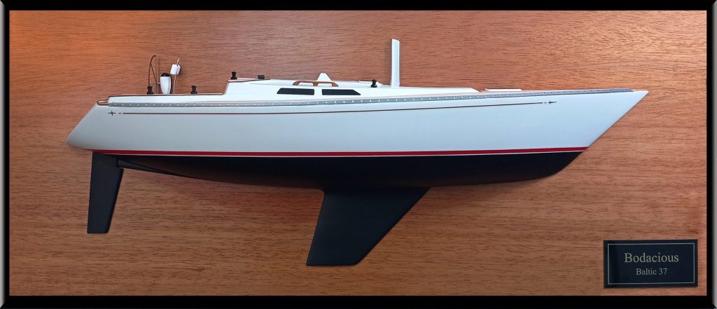Custom Half Models - Baltic Yachts - Baltic 37 custom half model with deck details - Abordage