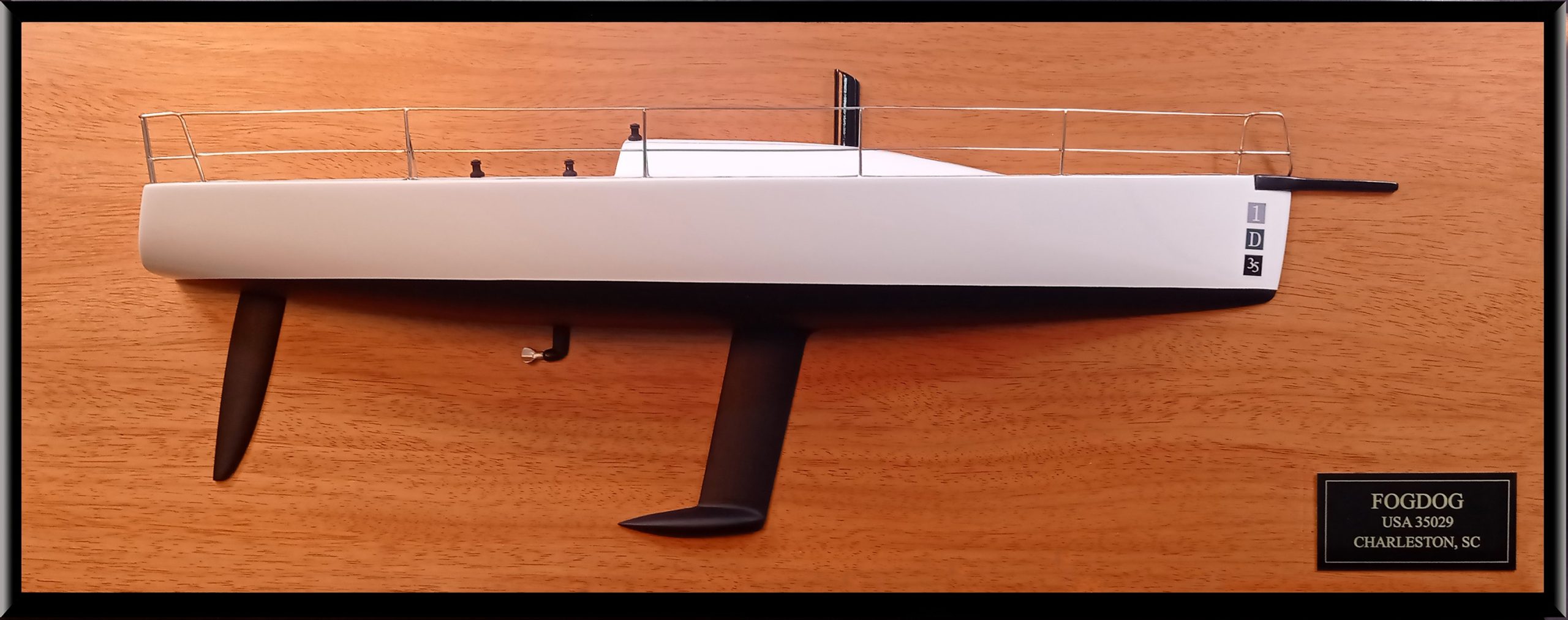 Custom Half Models - Nelson Marek Yacht Design - Nelson-Marek 1D35 half model with deck details - Abordage