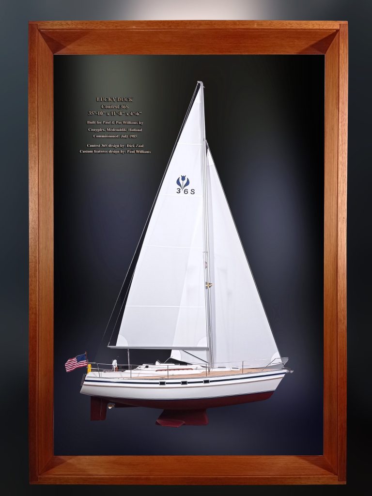 Custom Half Models - - Contest 36S Framed half Model - Abordage