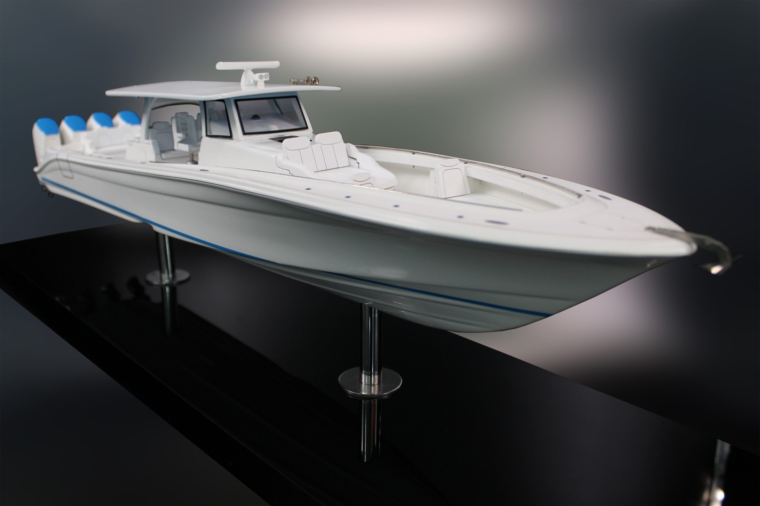 Custom Models - HCB Yachts - Sueños 53, HCB Yachts custom model replica - Abordage
