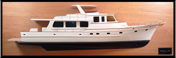 Custom Half Models - - Fleming F85 open FlyBrige custom half model - Abordage
