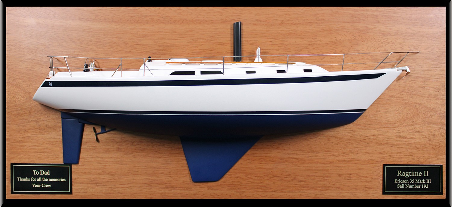 Custom Half Models - Ericson Yachts - Ericson 35 MKIII custom half model with deck details - Abordage