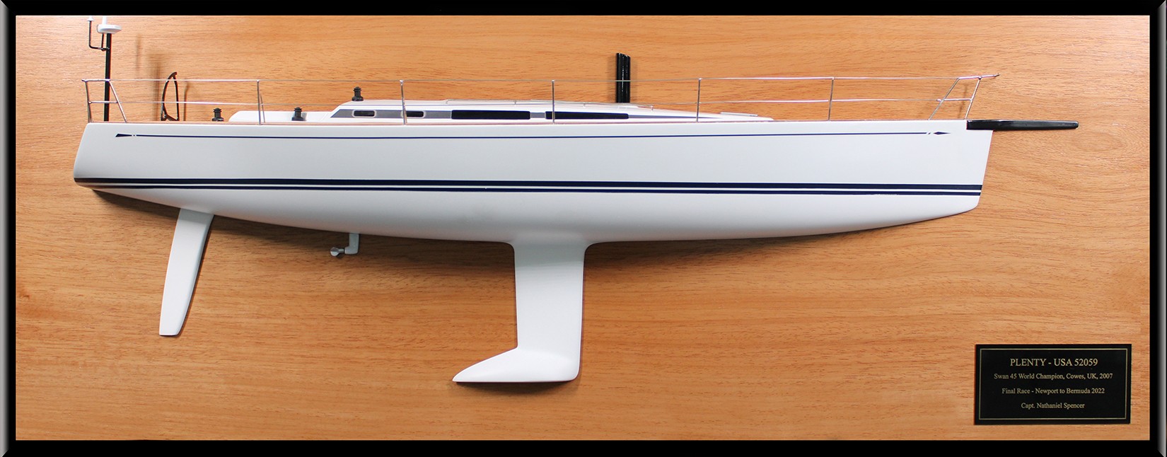 Custom Half Models - Nautor Swan - Nautor s Swan 45 custom half model with deck details - Abordage