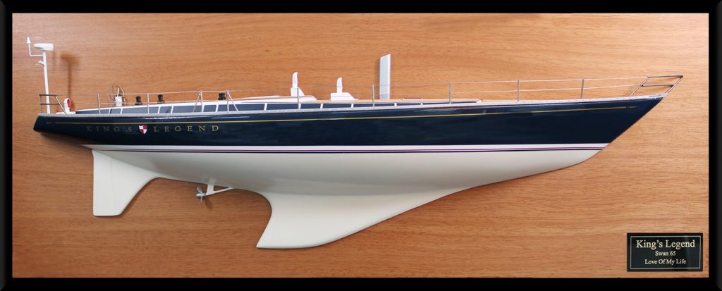 Nautor Swan 65 custom half model with deck details