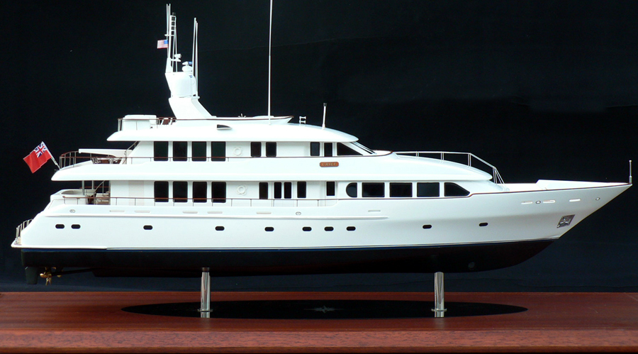 Custom Models - Trident Shipworks - Trident 130' Tri-Deck Motor Yacht "Crili" - Abordage
