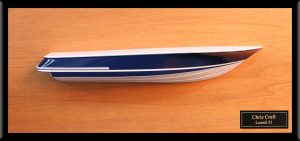Chris Craft Launch 25 flushdeck half hull