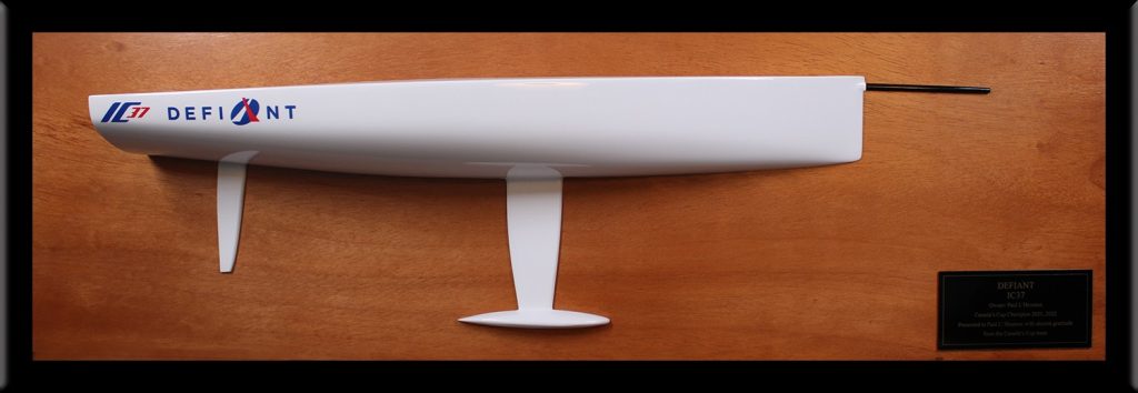 Melges IC37 half model with bowsprit