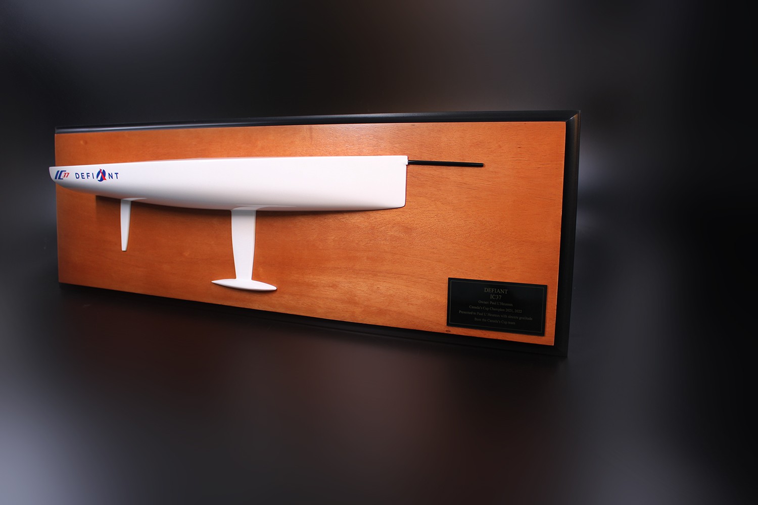 Melges IC37 half model with bowsprit