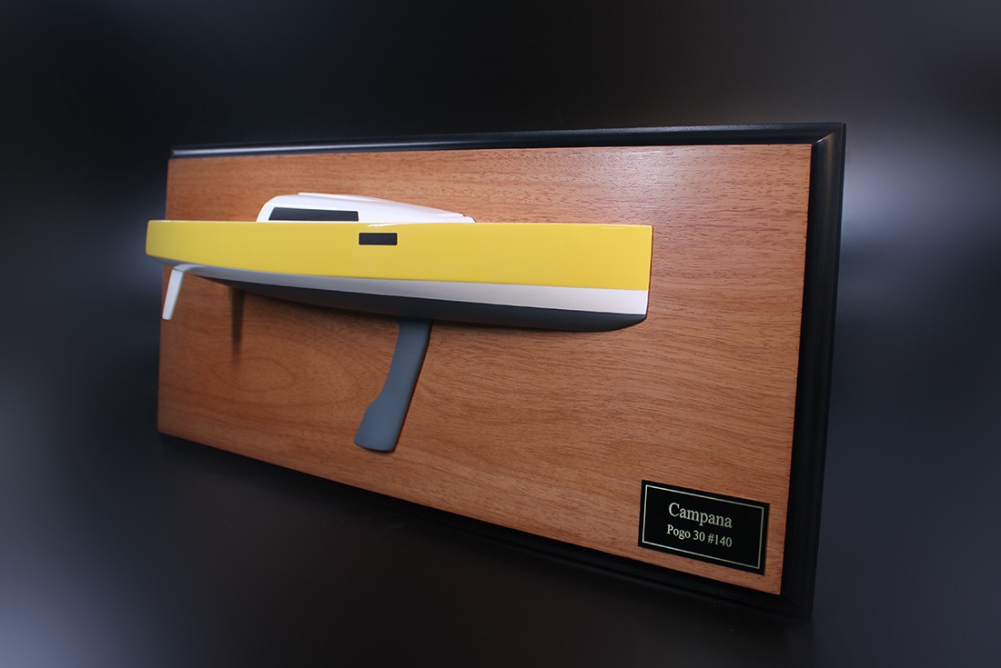 Pogo 30 custom half model with cabin and cockpit only