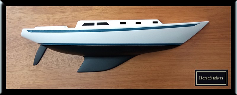 Ericson 35 MKII custom half model with cabin and cockpit only