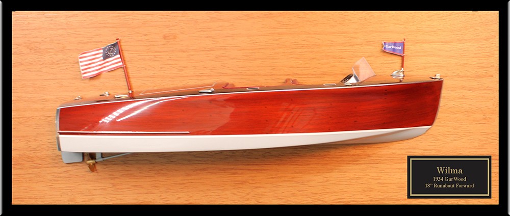 GarWood 18’ Double Cockpit Runabout - 1934 custom half model