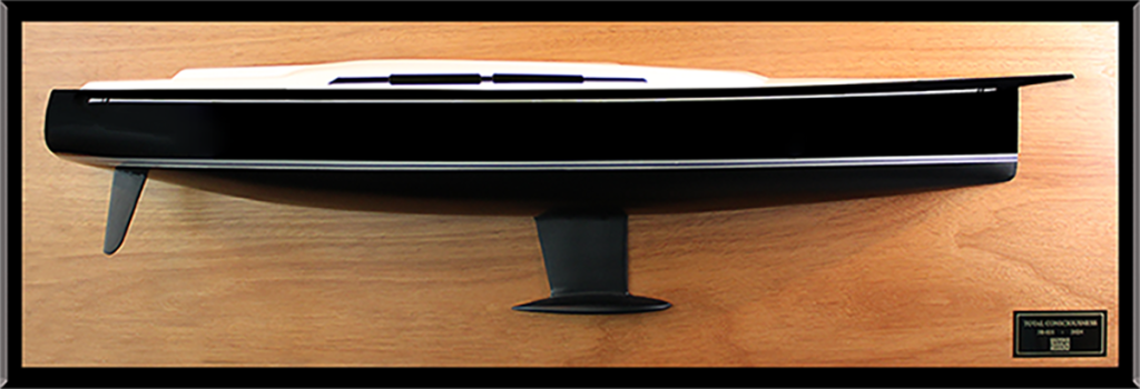 Nautor's Swan 58 custom half model