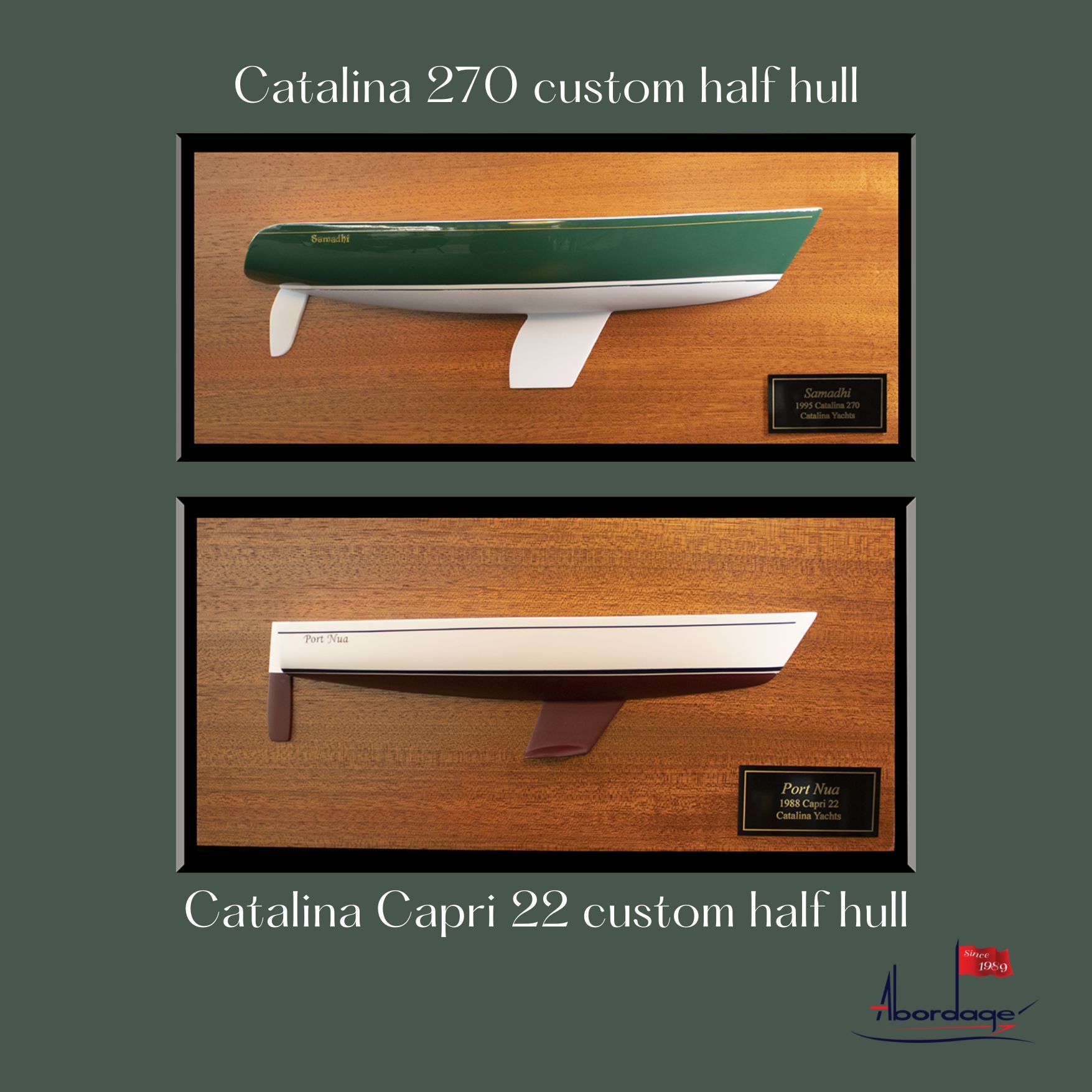 Catalina 270 fin keel custom half hull