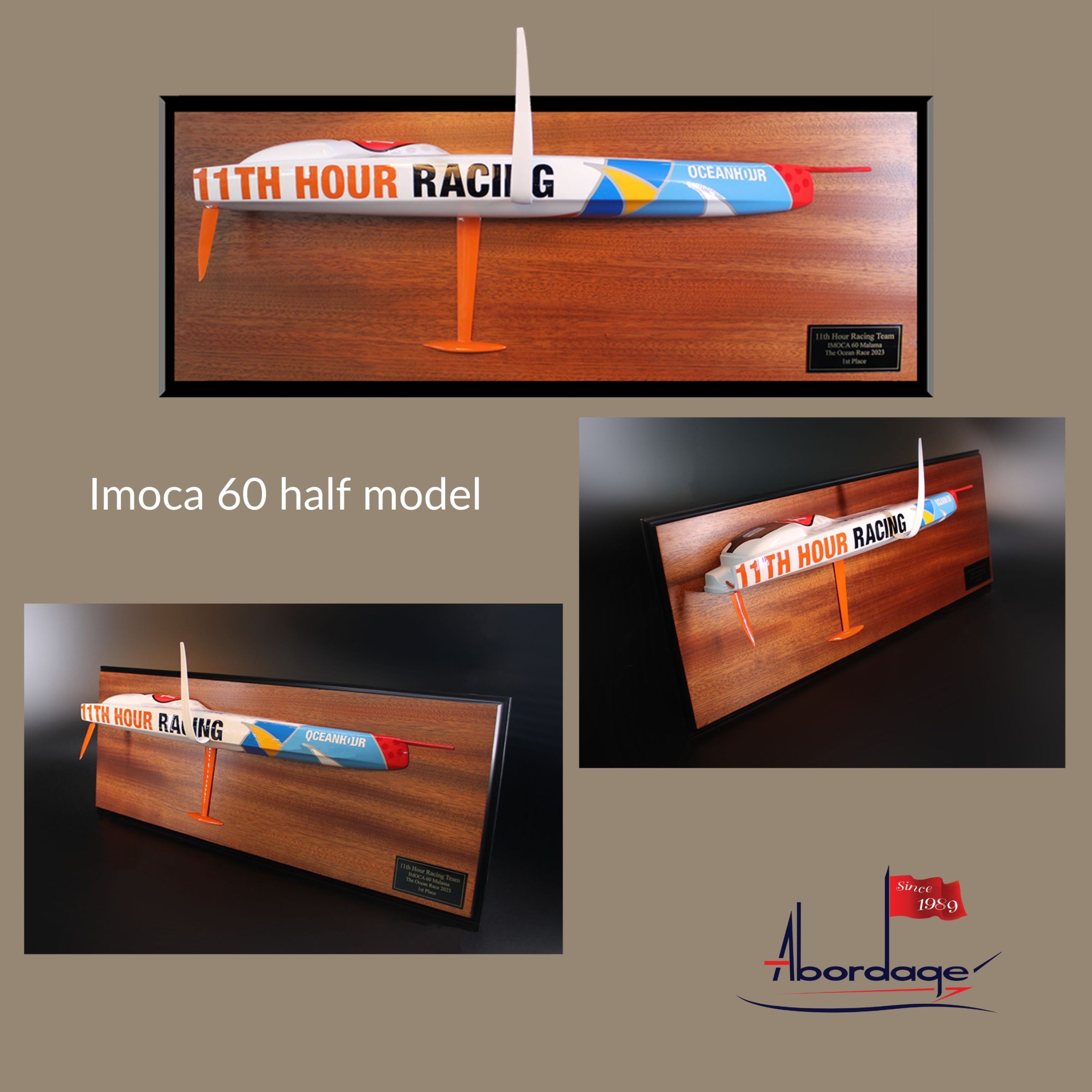 Imoca 60 MĀLAMA custom half model