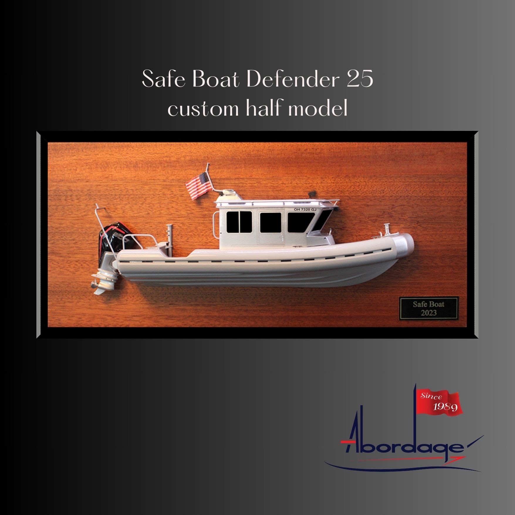 Safe Boat Defender 25 custom half model