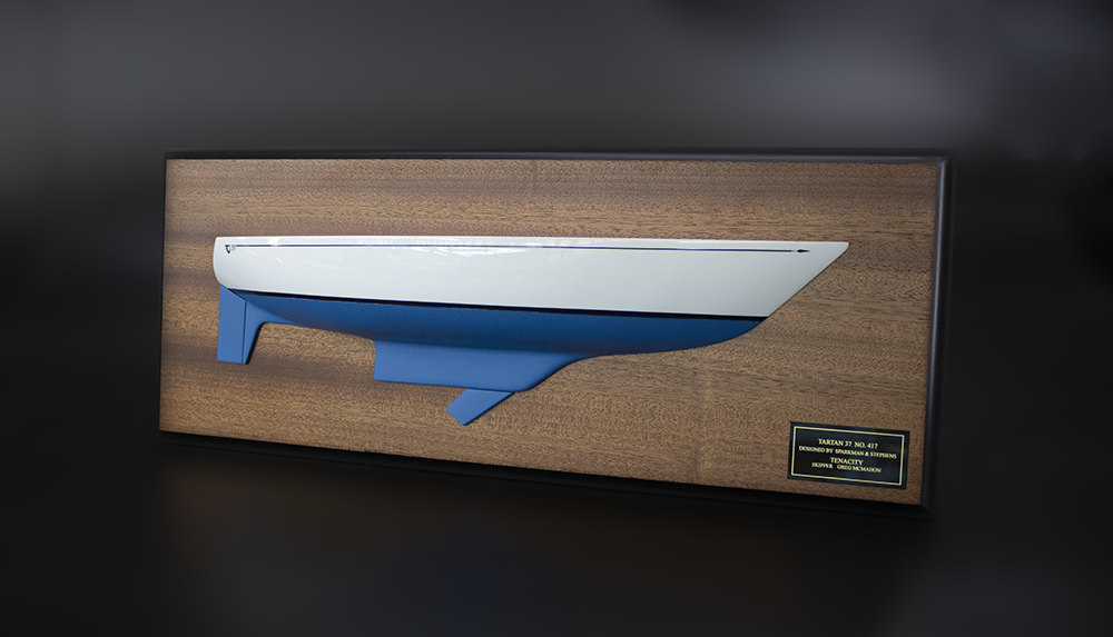 Tartan 37 flush deck half hull