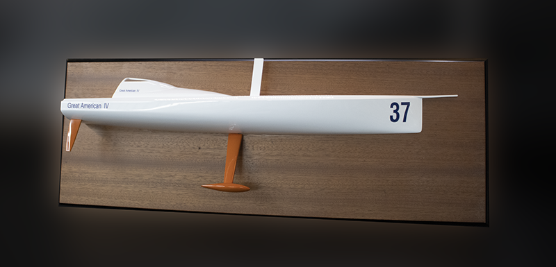 Imoca 60 “Great American IV” custom half model