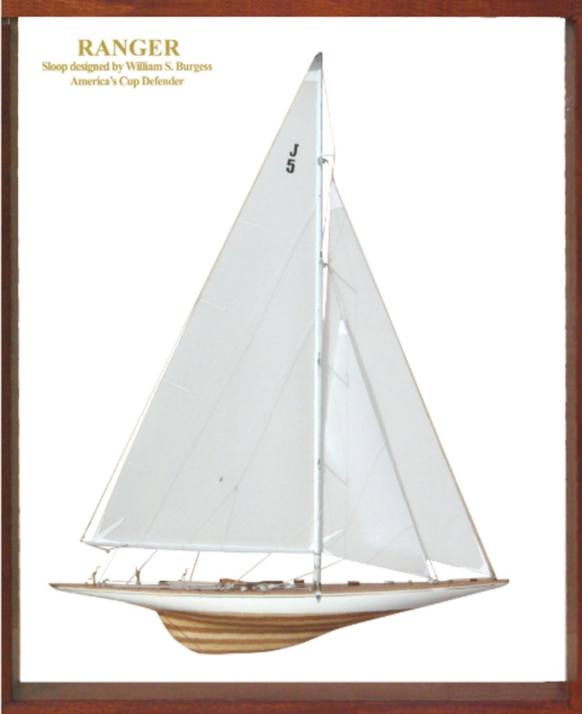 Half models with wooden frame - - Ranger 1937 - Abordage