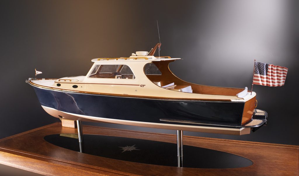 Hinckley Picnic boat 36 custom model replica