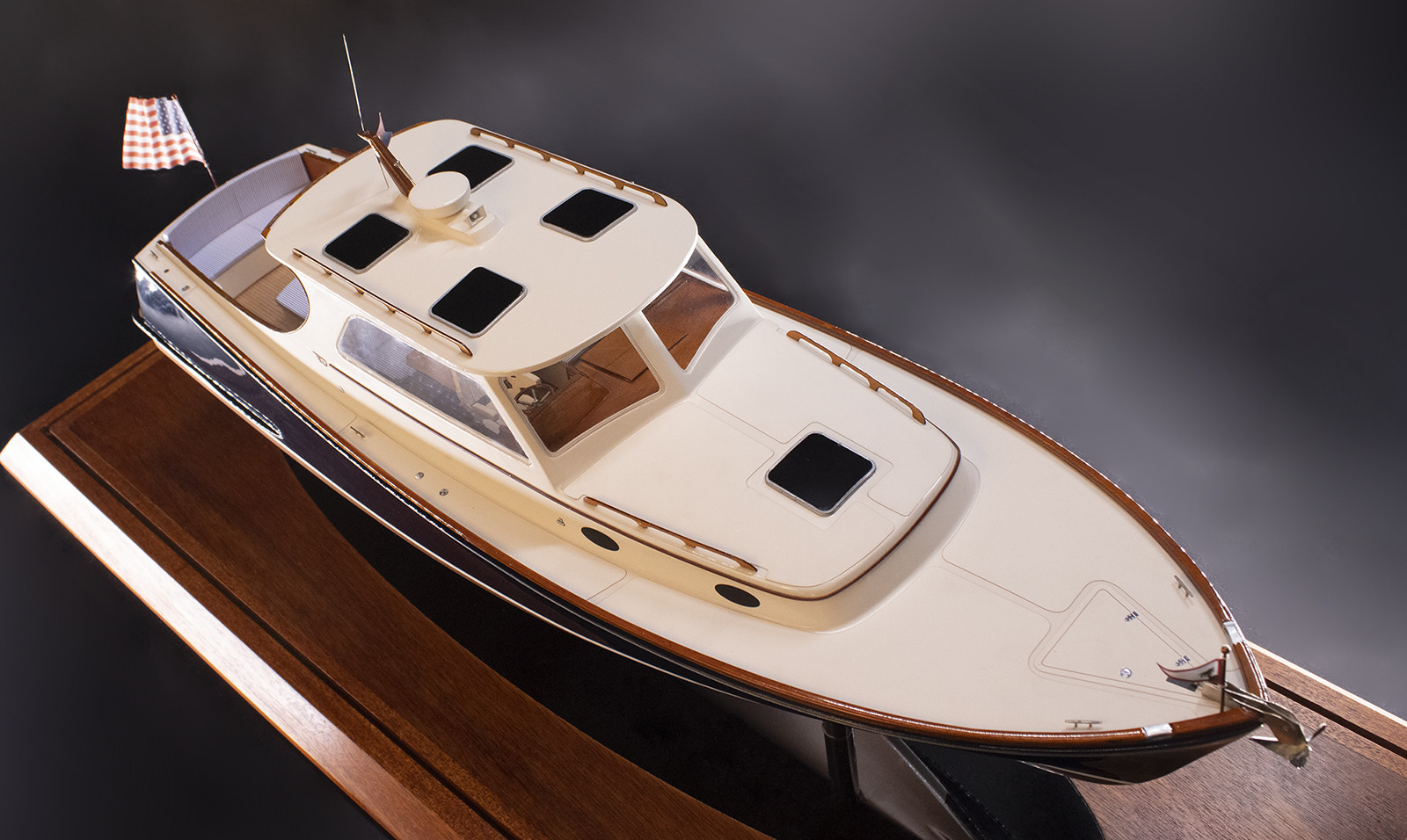 Hinckley Picnic boat 36 custom model replica