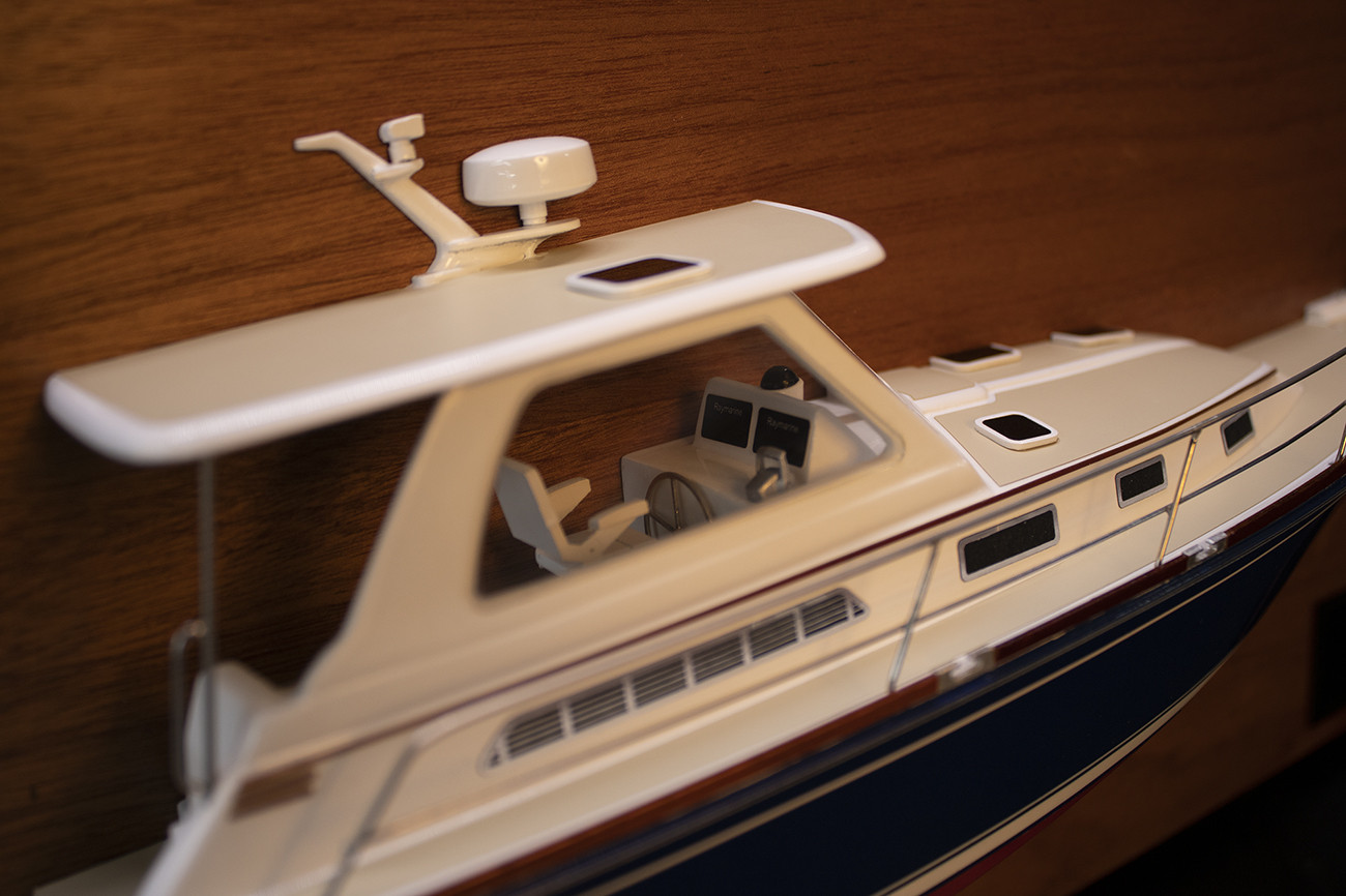 Sabre Express 38 power boat custom half model